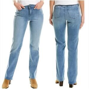 NYDJ Marilyn Straight Jeans Size 6 Lift Tuck Stretch Camille Blue NEW